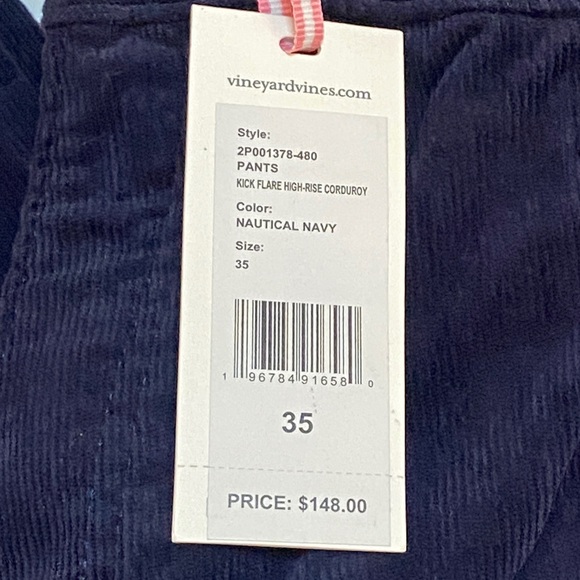 Vineyard Vines Navy Blue Corduroy Pants - Picture 2 of 10